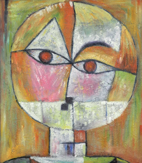 abstraktes Gemälde Paul Klee nachempfunden (echtes Imitat)